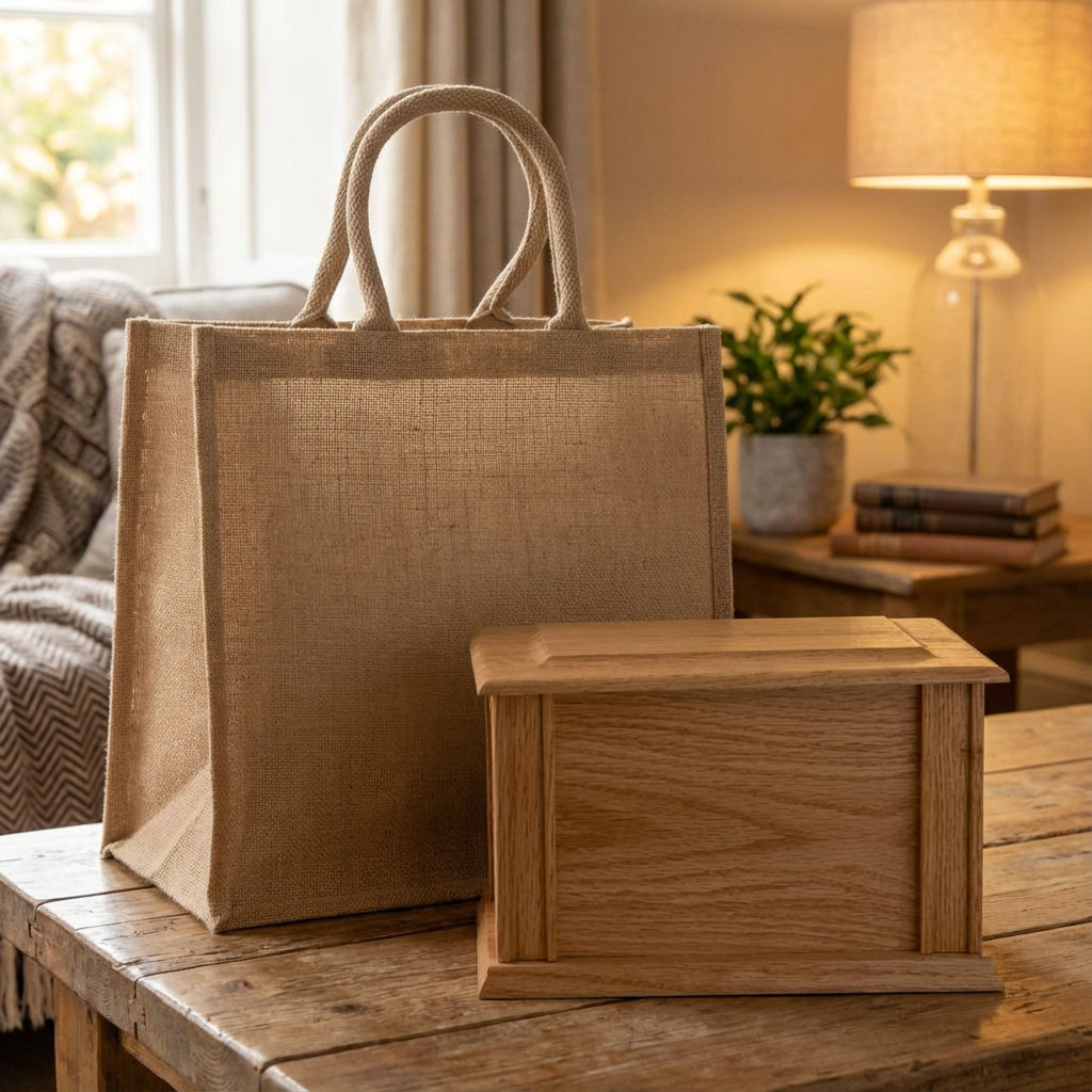 Eco jute casket bags